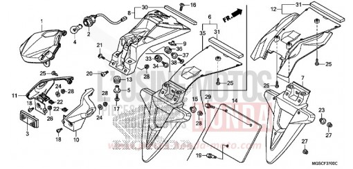 FEU ARRIERE NC700DD de 2013